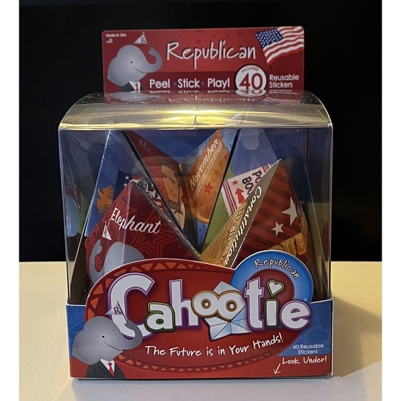 Republican Cahootie Foldable Trivia Game:‎ Peel - Stick - Play! - Picture 1 of 3